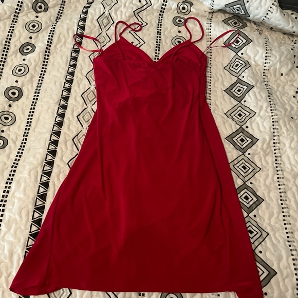 21 Saints Small Red knotted Dress - Picture 2 of 8